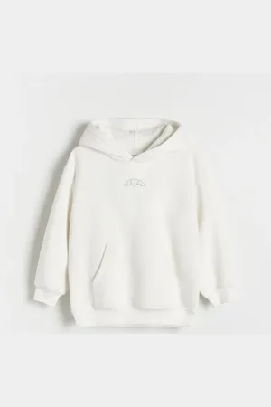 Reserved Bluza dresowa z aplikacją