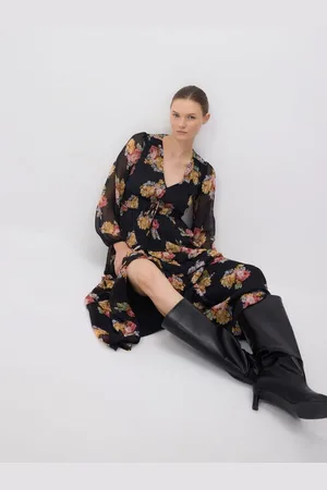 Reserved Sukienka maxi w kwiatowy wzór