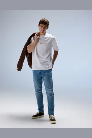 Reserved Jeansy slim z efektem sprania