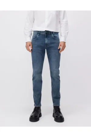 Reserved Jeansy slim z efektem sprania