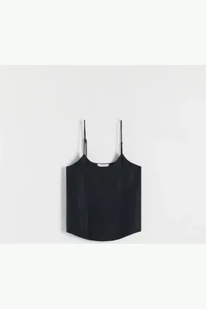 Reserved Top z tkaniny cupro