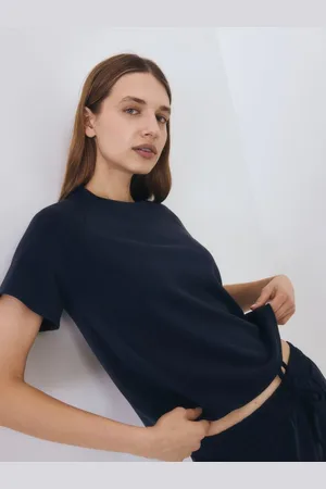 Reserved T-shirt regular z dodatkiem modalu