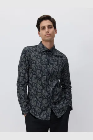 Reserved Wzorzysta koszula slim fit