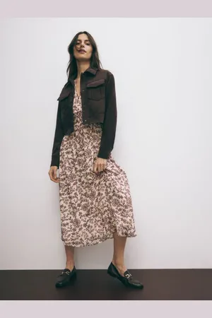 Reserved Wzorzysta sukienka maxi
