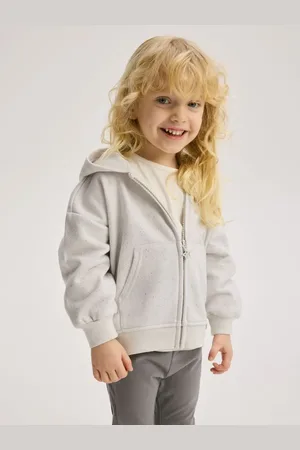 Reserved Brokatowa bluza z kapturem