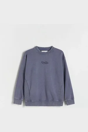Reserved Bawełniana bluza z haftem