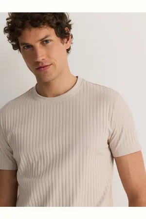 Reserved T-shirt regular w prążek