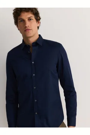 Reserved Koszula slim z bawełny egipskiej