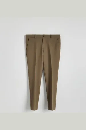 Reserved Spodnie chino slim z wiskozą