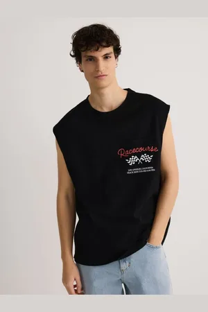 Reserved T-shirt relaxed fit z nadrukiem