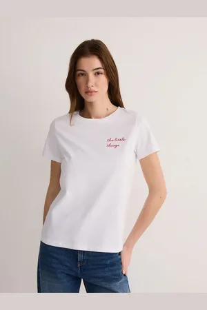 Reserved T-shirt z haftem