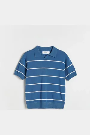Reserved Sweter polo w paski