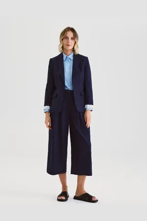 Reserved Spodnie culotte z lnem