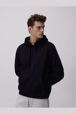 Reserved Gładka bluza z kapturem