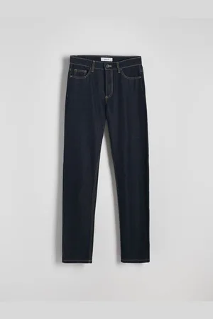 Reserved Jeansy straight z wysokim stanem