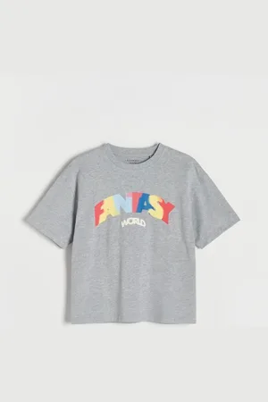 Reserved Bawełniany t-shirt oversize