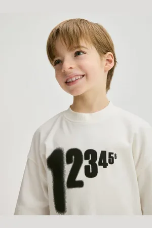 Reserved T-shirt oversize z nadrukiem