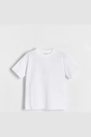 Reserved Bawełniany t-shirt oversize