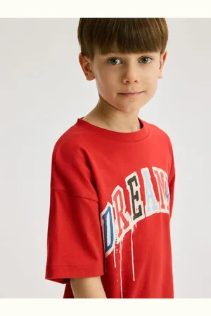 Reserved Bawełniany t-shirt oversize