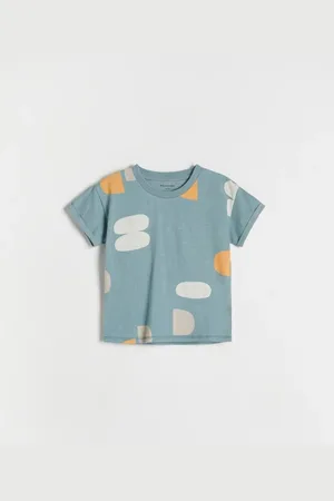 Reserved T-shirt oversize z nadrukiem