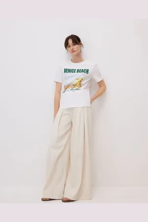 Reserved Bawełniany t-shirt z nadrukiem