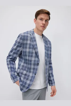 Reserved Marynarka slim fit w kratę