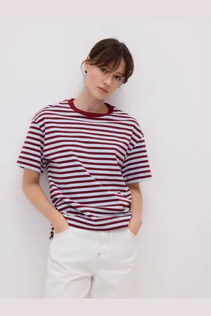 Reserved Bawełniany t-shirt w paski