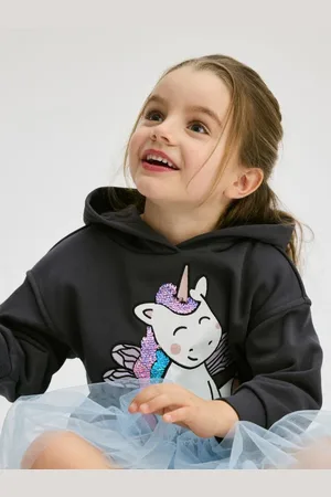 Reserved Bluza z cekinową aplikacją