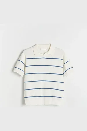 Reserved Sweter polo w paski