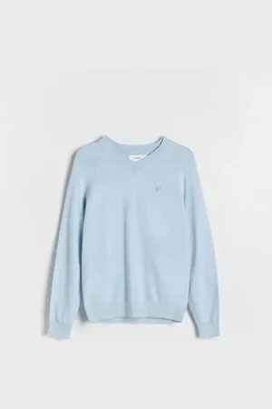 Reserved Gładki sweter z wiskozą