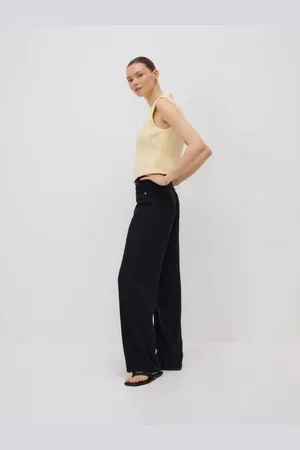 Reserved Jeansy straight z lyocellu