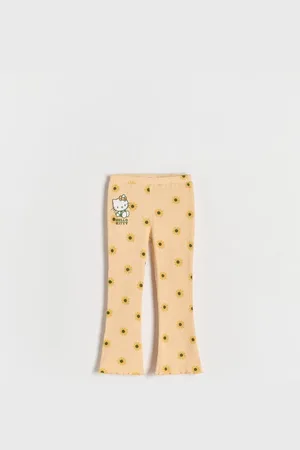 Reserved Prążkowane legginsy Hello Kittty