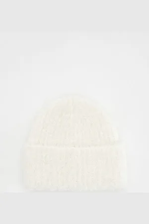 Reserved Czapka beanie z dodatkiem wełny