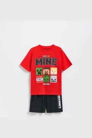 Reserved Bawełniana piżama Minecraft