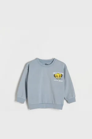 Reserved Bawełniany longsleeve Król Lew