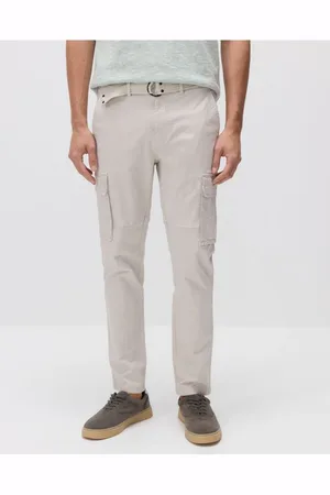Reserved Spodnie cargo slim z paskiem