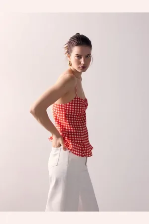 Reserved Top w kratę vichy