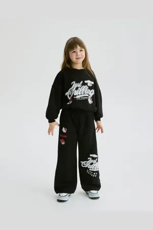 Reserved Szerokie spodnie dresowe Hello Kitty
