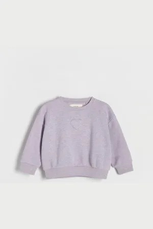 Reserved Bawełniana bluza z aplikacją
