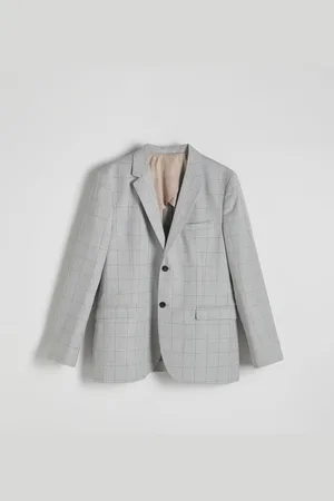 Reserved Marynarka slim fit w kratę