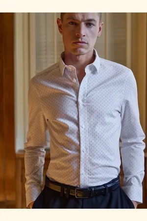 Reserved Koszula slim fit w drobny wzór