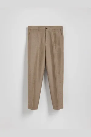 Reserved Spodnie chino regular z lnem