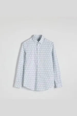 Reserved Koszula slim fit w drobne kwiaty