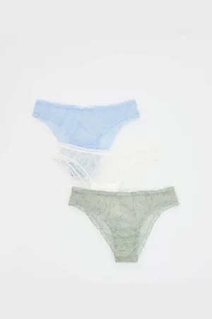 Reserved Siateczkowe majtki figi 3 pack
