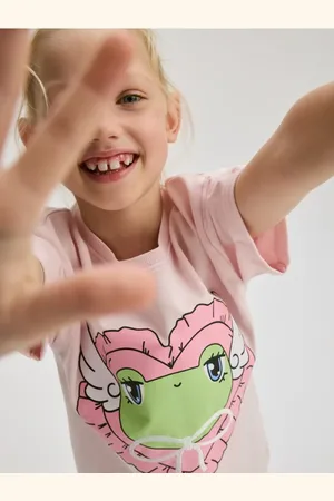 Reserved Bawełniany t-shirt z nadrukiem