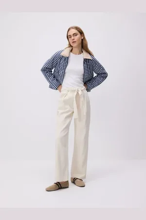 Reserved Jeasny wide leg z wiązaniem