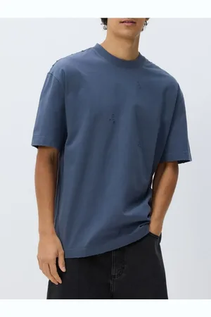 Reserved T-shirt oversize z postrzępionymi brzegami