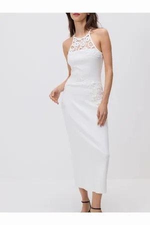 Reserved Bawełniana sukienka maxi