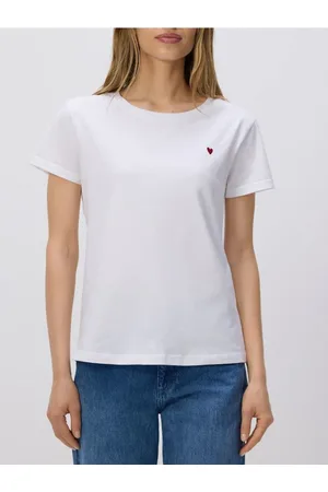 Reserved T-shirt z drobnym haftem