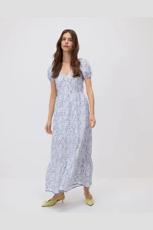 Reserved Wzorzysta sukienka maxi